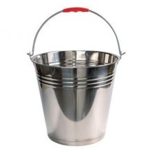 10L Stainless Steel Water Milk Bucket Dairy Pail, Silver