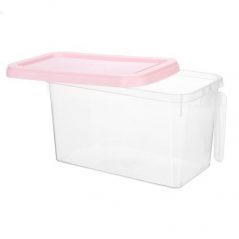 Fridge Storage Organizer Container Bin Box, Pink Food Savers & Storage Containers TilyExpress 11