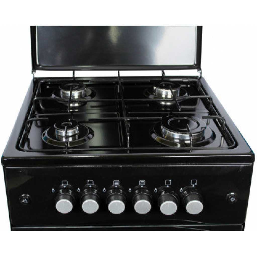 Blueflame 50X50 Full Gas Cooker C5040G – B; Gas Oven, Automatic Ignition - Black