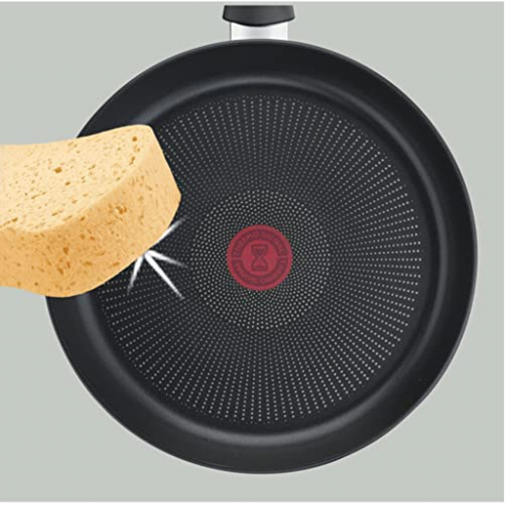 Tefal G6 Super Cook 28 cm Frypan, Non stick with Thermo Signal, Black, Aluminium, B4590684