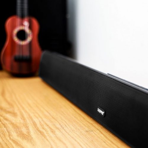 Geepas GMS11185 Sound Bar Bluetooth Speaker - Portable Design Led Display - Black