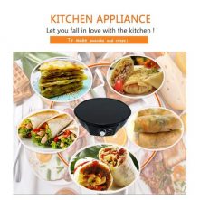 Mixdor Chapati, Crepe, Pancake, Roti Maker Machine Electric Baking Pan Grill- Black