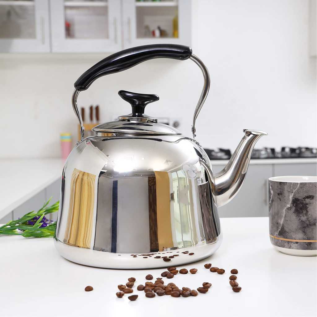 Royalford Stainless Steel Whistling Kettle, Multi-Colour, 5 Liters, RF9843