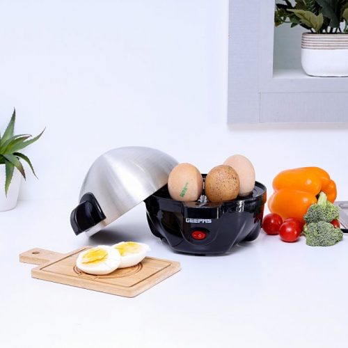 Geepas GEB63032UK 7 Egg Boiler - Black / Silver