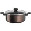 Tefal Easy Cook & Clean B5544602 Cooking Pot 24 cm (4.7 L) with Lid Suitable for All Heat Sources Except Induction