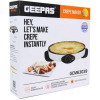 Geepas Crepe Maker, 13″ Die-Cast Aluminum Baking Plate, GCM63039