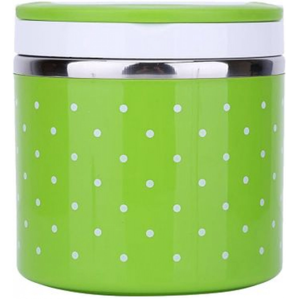 1 Layer Steel Food Insulated Lunch Box Container Tiffin- Multi-colours