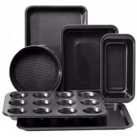 RoyalFord RFU9089 6 PCS Bakeware Set , Carbon Steel, Oven Safe, Premium Non-Stick Coating, 0.4MM Thick, PFOA, PTFE, and BFA Free