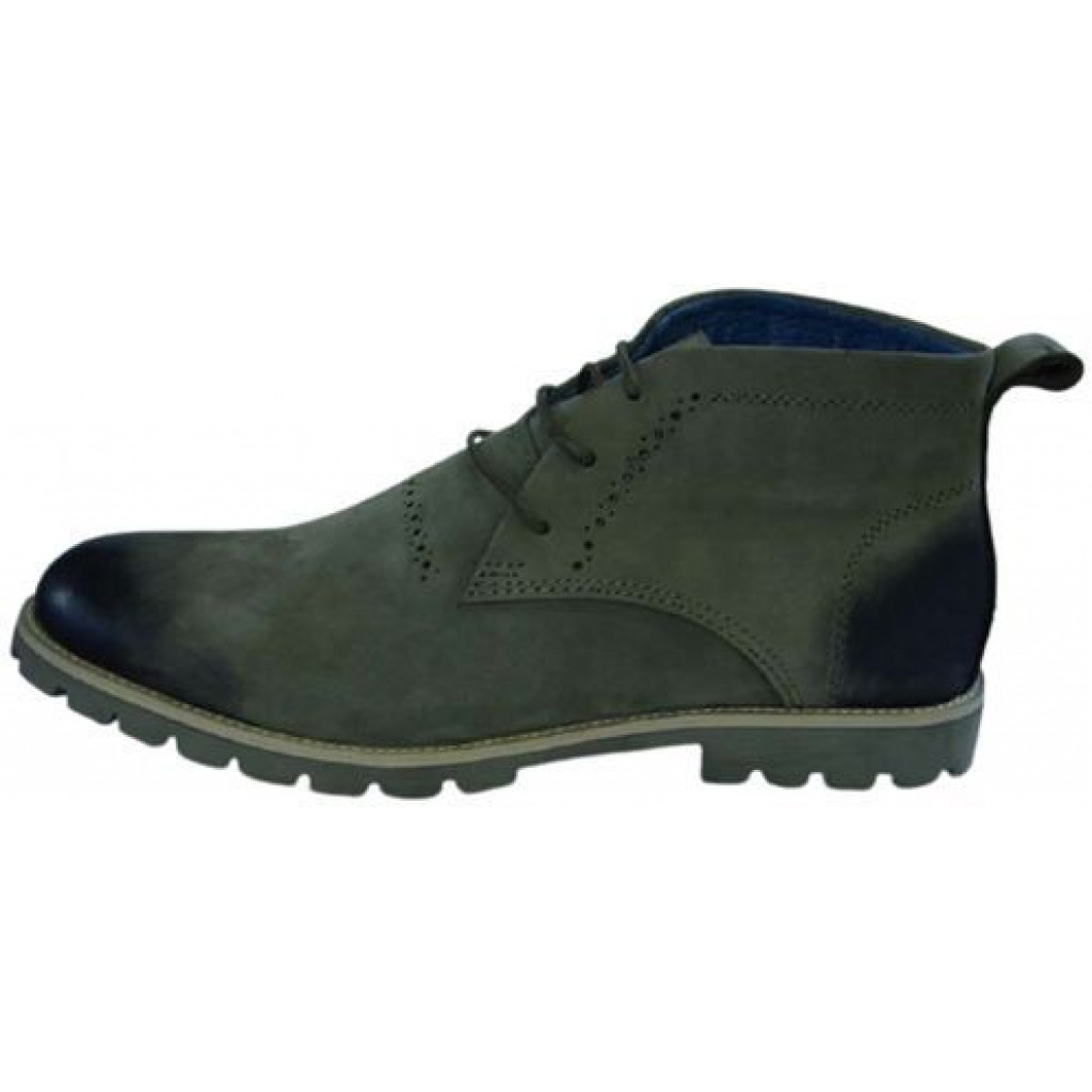 Designer Lace Boots – Green Men's Boots TilyExpress 3