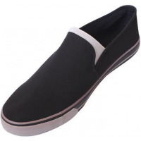 Men's Slipon Plimsolls Shoes - Black