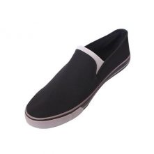 Men’s Slipon Plimsolls – Black Men's Fashion Sneakers TilyExpress
