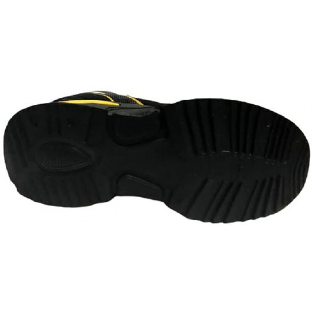 Men's Sneakers - Black,Yellow