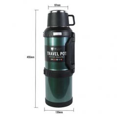 3L Stainless Steel Thermos Bottle Travel Water Kettle Vacuum Flask, Silver Vacuum Flask TilyExpress 2
