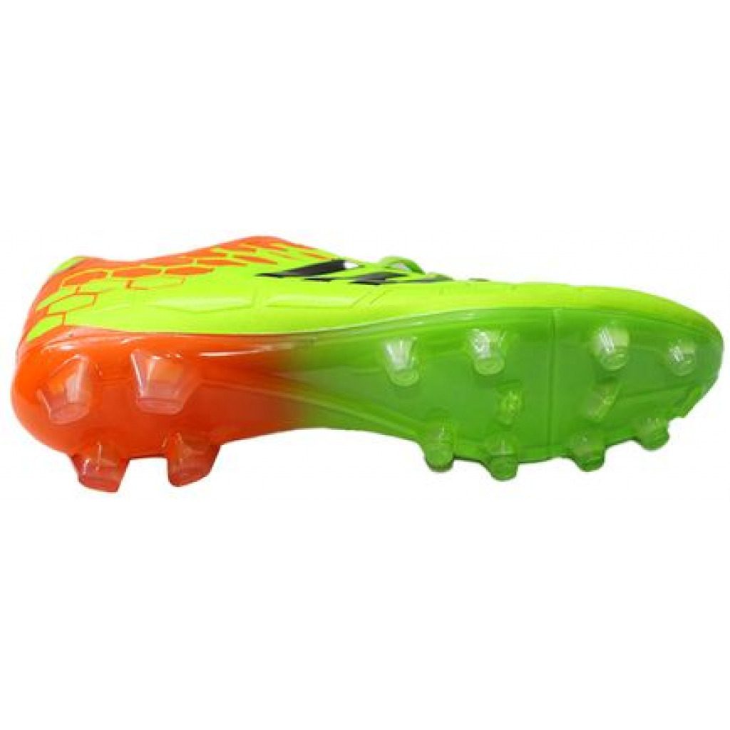 Men's Soccer Cleats - Light Green, Orange