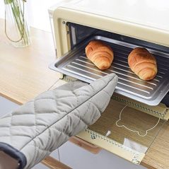 Oven Mitts 1 Pair Of Cloth Heat Resistant Kitchen Oven Gloves- Multi-colours Kitchen Accessories TilyExpress 11