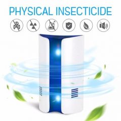 Electronic Ultrasonic Pest Repeller For Mice Bed Bugs Moths Spiders Mosquitoes Insect -White