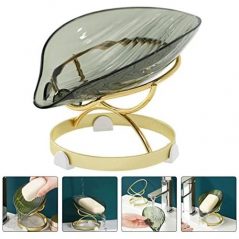 Reusable Innovative Leaf Shape Soap Dish Holder- Multi-Colours