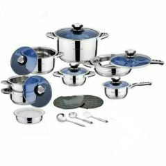 Kaisa Villa 21 Pieces Of Heavy Stainless Steel Saucepans Cookware, Silver