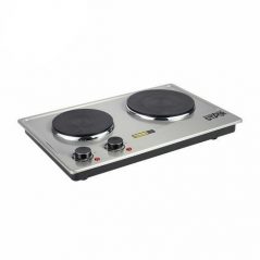 Winningstar Portable Electric Stove Double Burner 1500W Hot Plate Coil(Silver)