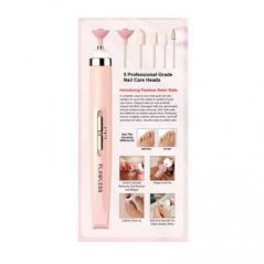 5-in-1 Electric Pedicure And Manicure Nail Drill File Grinder Grooming Kit Includes Callus Remover, Pink