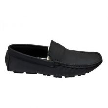 New Men’s Slip-on Leather Moccasins Shoes – Black Men's Loafers & Slip-Ons