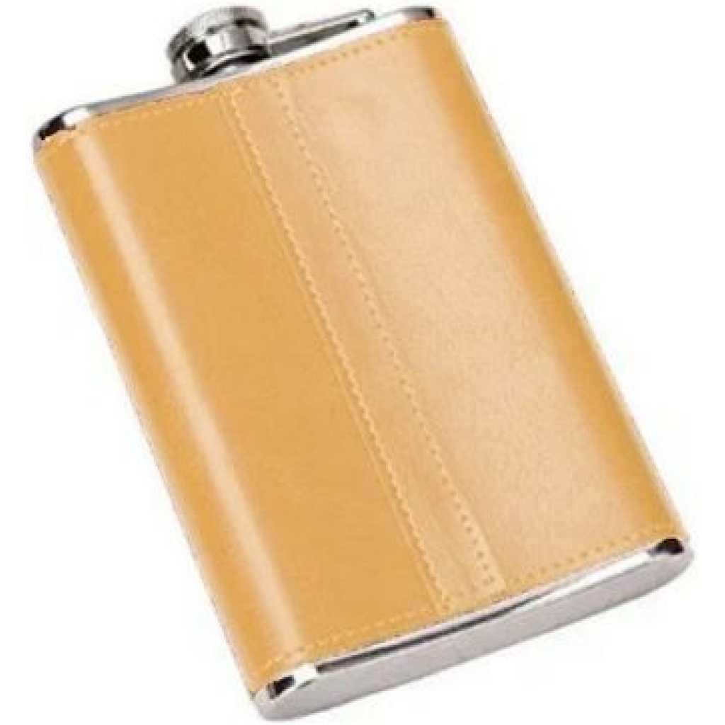 Whiskey Hip Flask Stainless Steel - Orange