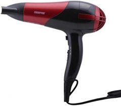 GEEPAS GHF86036 Hair Dryer & Straightener Combo/Ceramic, Red