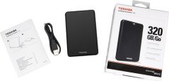 Toshiba - Canvio Basics Portable E05A032BAU2XK 320 GB 2.5" External Hard Drive - Black