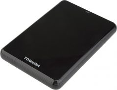 Toshiba - Canvio Basics Portable E05A032BAU2XK 320 GB 2.5" External Hard Drive - Black