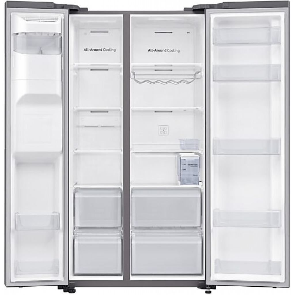 Samsung 635-Litres Fridge RS64R5111M9 | Side by Side Fridge With Dispenser With SpaceMax Technology - Silver