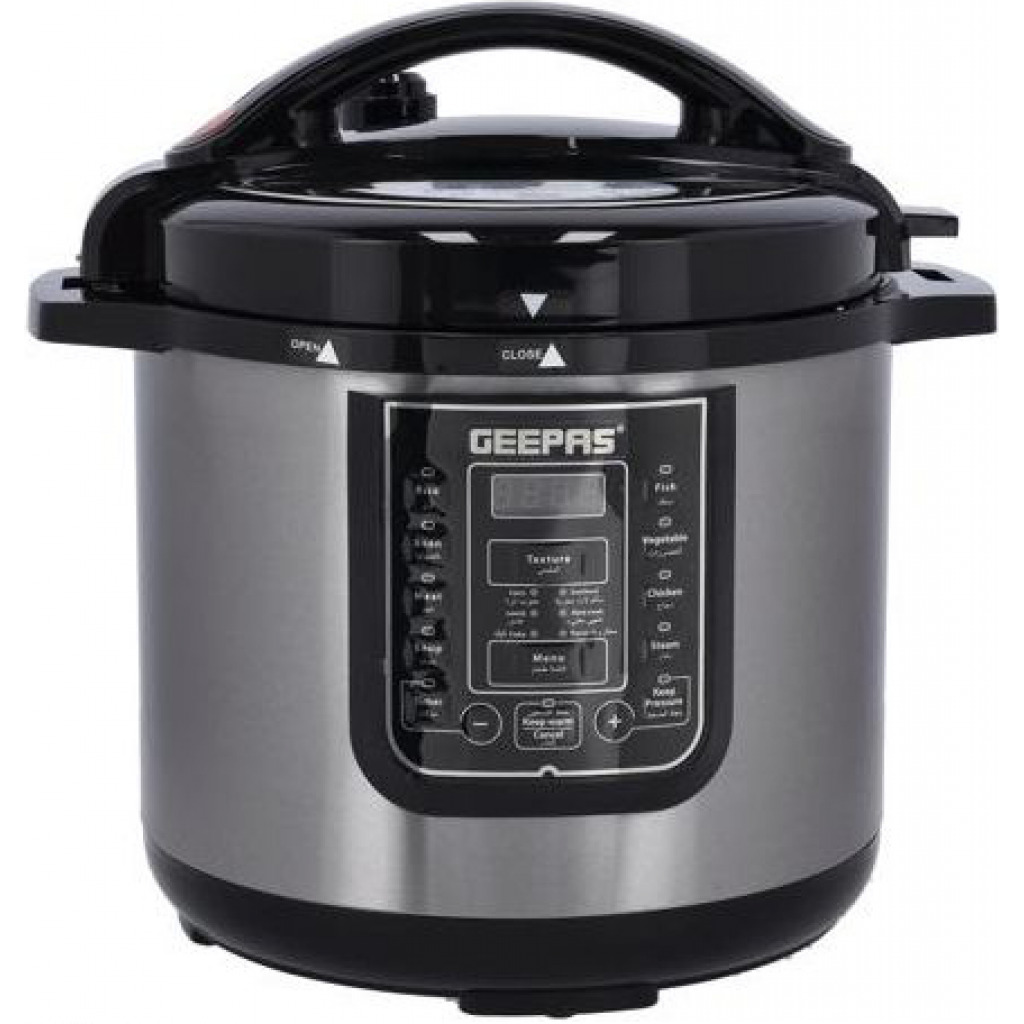 Geepas GMC35029 8L Digital Multi Cooker - Black