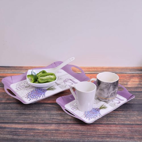 Delcasa DC1647 2Pcs Melamine Tray set 12"+15"