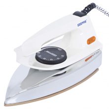 Geepas GDI7729 Dry Iron with Non-stickTeflon Coated Plate -White Dry Irons TilyExpress