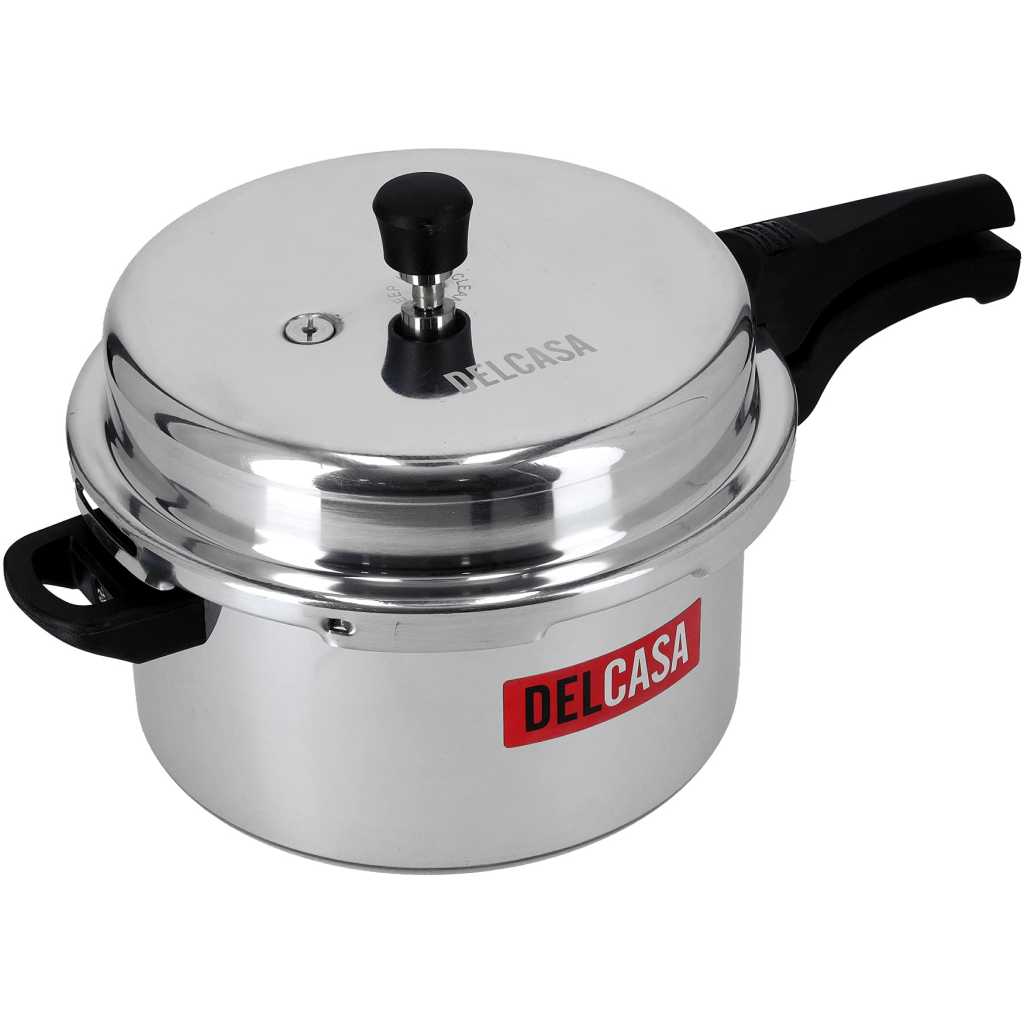 Delcasa DC1125 7.5L Aluminium Pressure Cooker - Silver