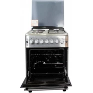 BlueFlame Cooker 2 Gas Burners And 2 Electric Plates; S6022ERF – IP 60x60cm With Electric Oven – Inox Blueflame Cookers TilyExpress