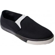 Men's Slip-On Plimsolls - Black