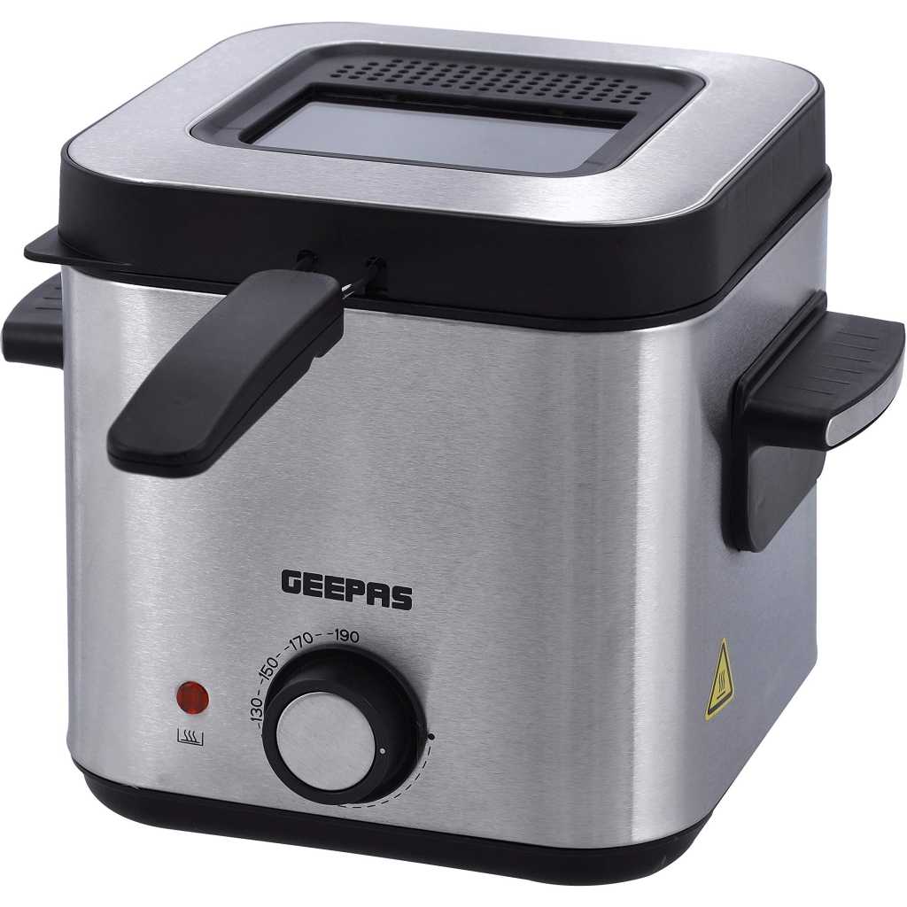 Geepas 1.5 ltrs Deep Fryer with Viewing Window, GDF36016, 2 Years Warranty