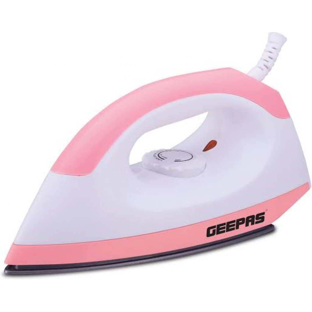Geepas Dry Iron, GDI7782 1200W- White/pink