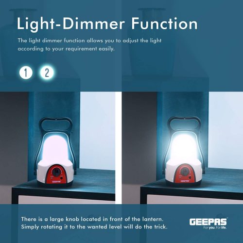 Geepas GE5562 Rechargeable Emergency LED Lantern Desk Lamps
