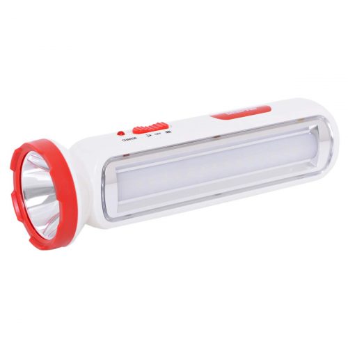 Geepas Gfl4663 Rechargeable Led Torch With Emergency Lantern Torch