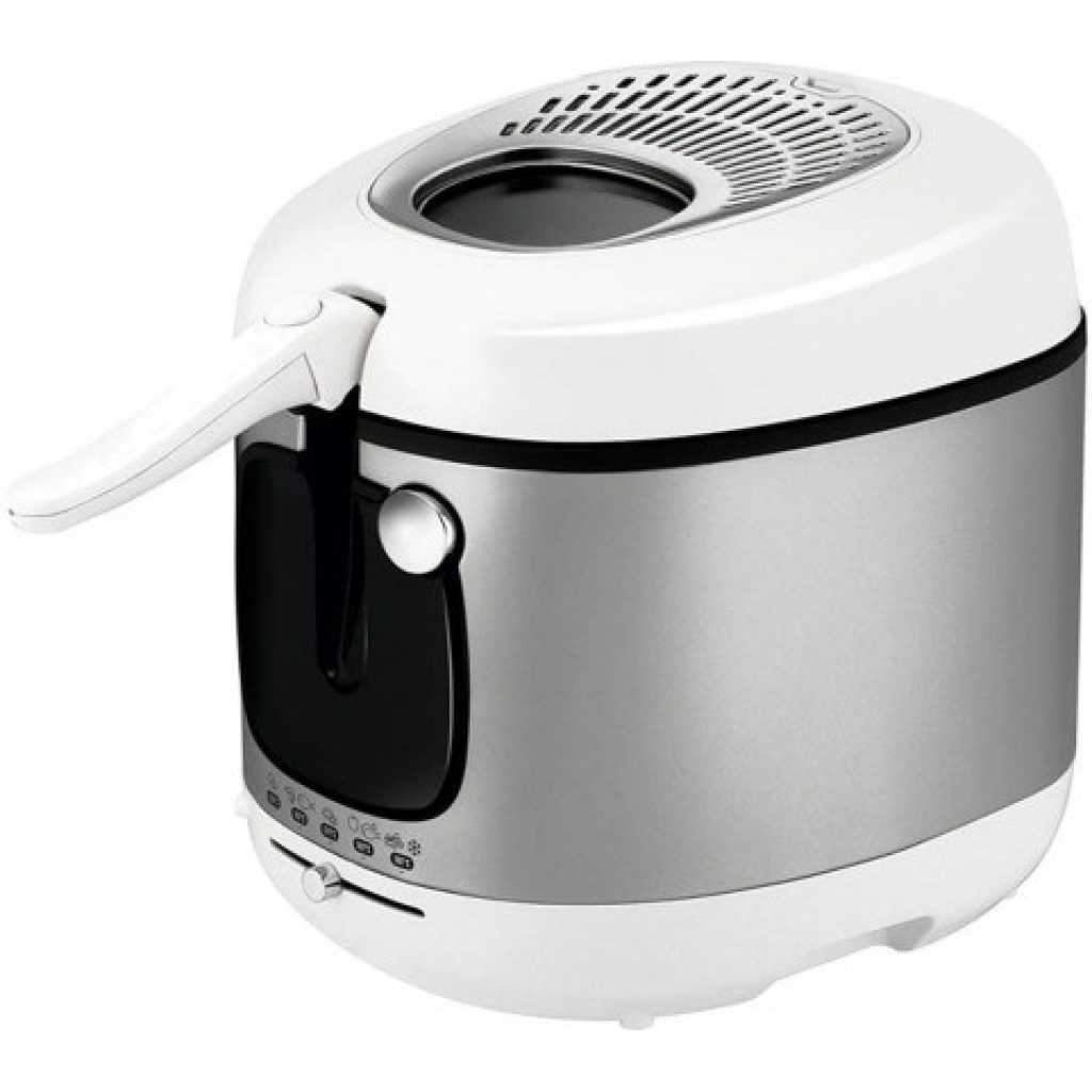 Moulinex AM480027 Mega Deep Fryer, White - 2100 Watt