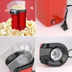 Sokany Hot Air Portable Popcorn Maker Popper Machine- Red