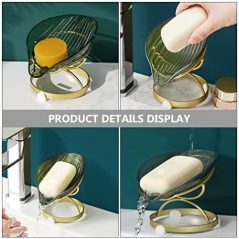 Reusable Innovative Leaf Shape Soap Dish Holder- Multi-Colours