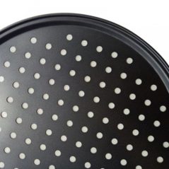 30cm Vented Pizza Pan With Holes Baking Tray Bakeware, Black