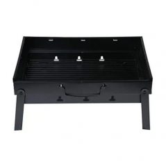 BBQ Portable & Foldable Charcoal Barbecue Grill - Black