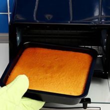 24cm Nonstick Square Cake Baking Pan Mould Tray, Black Bakeware Sets TilyExpress