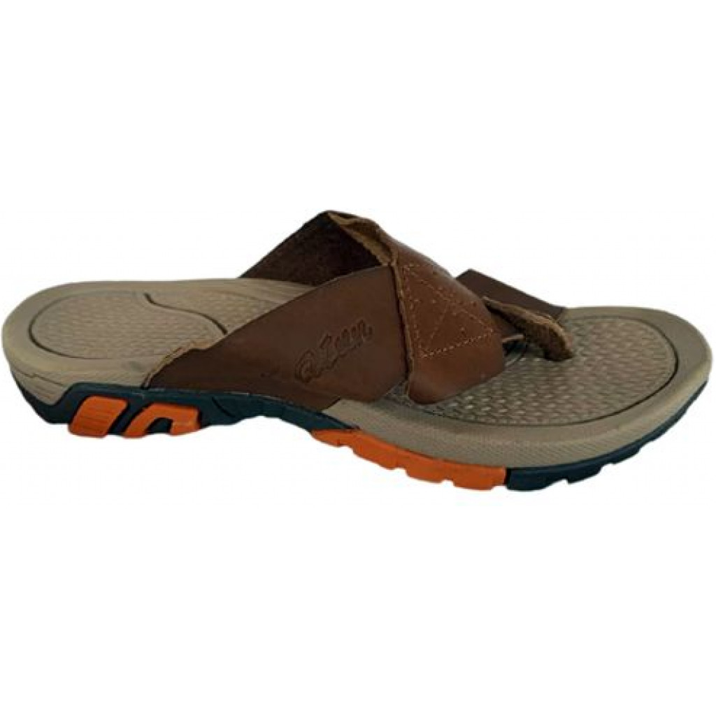 Men’s Flat Sandals – Brown Men's Sandals TilyExpress