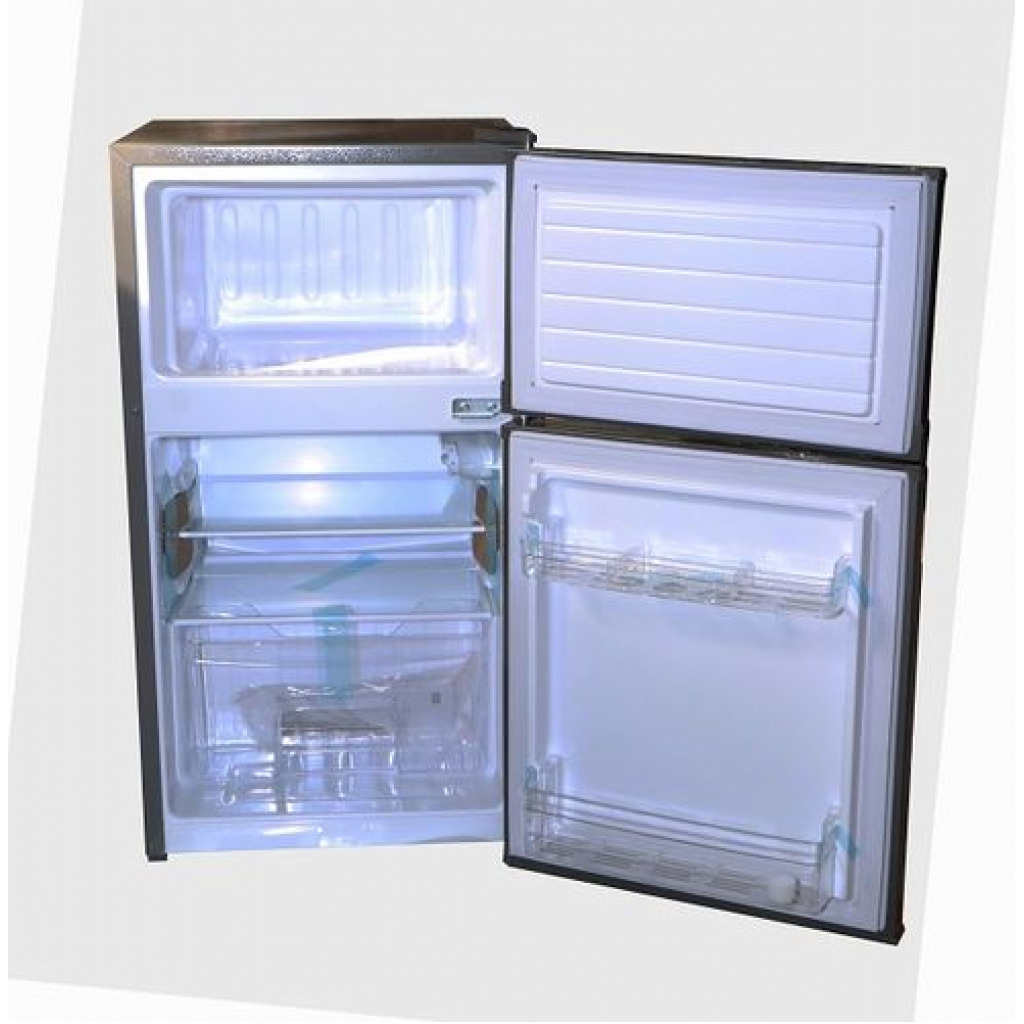 Hisense 100-Litre Double-Door Fridge (Defrost) RD-10DR  - Silver