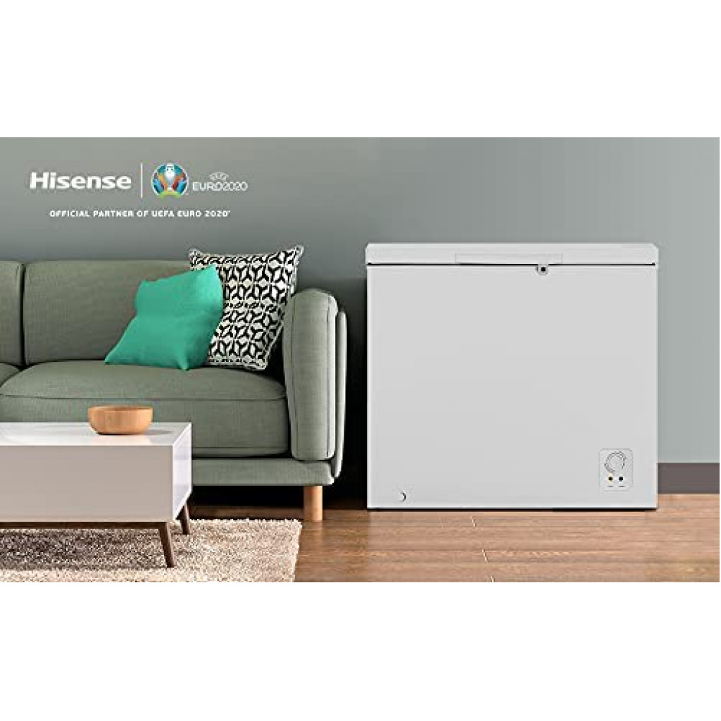 Hisense 260 - Liter Deep Freezer FC-26DT4ST; Single Door Chest Freezer - Grey