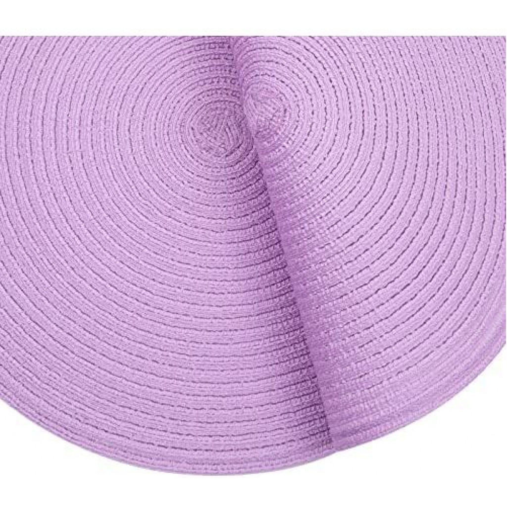 6 Round Decorative Placemats Table Mats- Purple